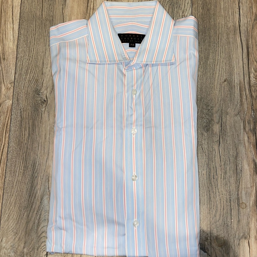 Robert Talbott Blue Button Down Shirt - image 1